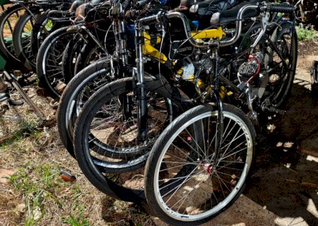 Bicicletas motorizadas são apreendidas após perturbação do sossego em Nova Andradina
