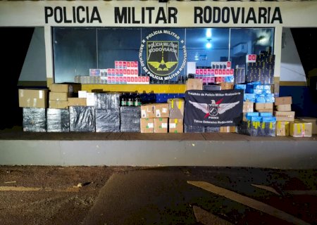 PMR apreende três veículos com mercadorias avaliadas em mais de R$ 827 mil na MS-379
