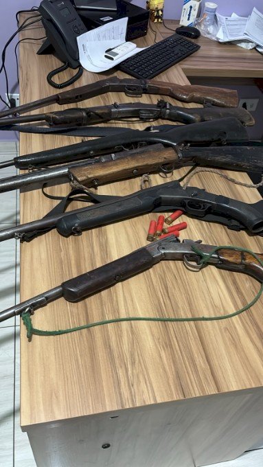 Operação Bocaiúva' prendem seis homens por caça, porte ilegal de arma de fogo na cidade de Sete Quedas