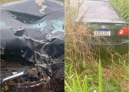 Motociclista morre atropelado em acidente envolvendo moto e carro, entre Lagoa Bonita e Deodápolis